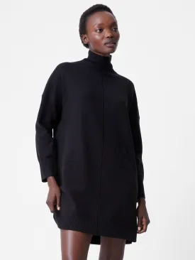 Babysoft Roll Neck Seam Mini Dress