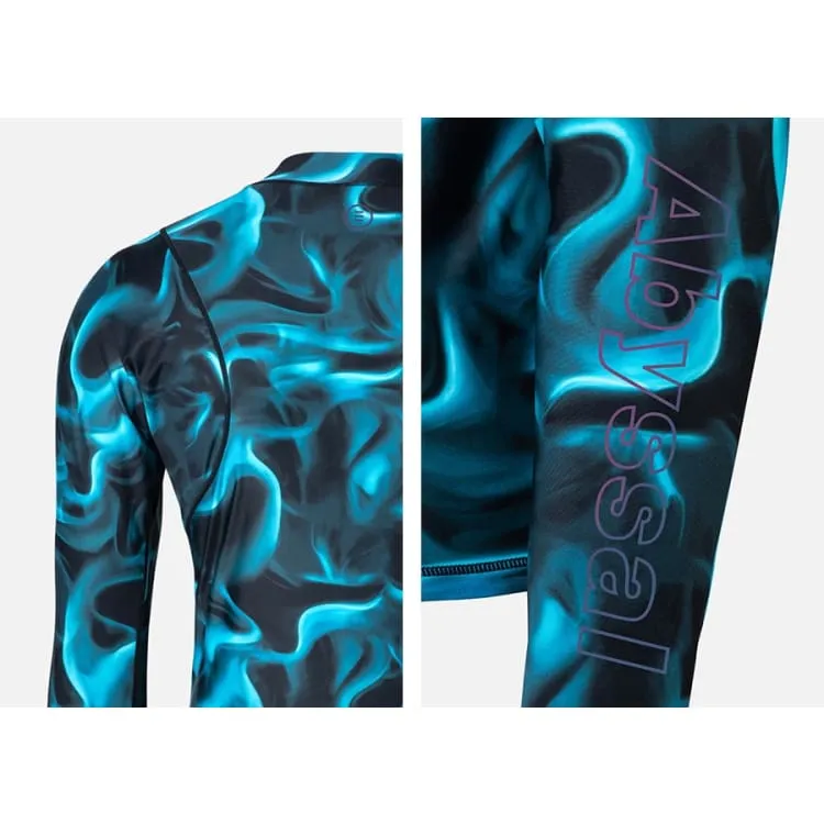 Barrel Mens Abyssal ZipUp Rashguard-SMOKE