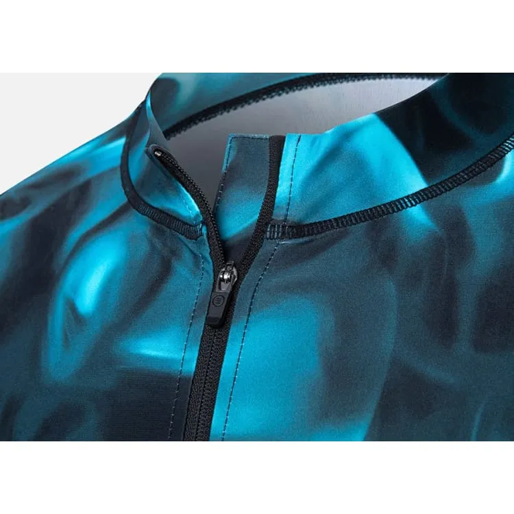 Barrel Mens Abyssal ZipUp Rashguard-SMOKE