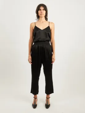 Black Trapunto Pant