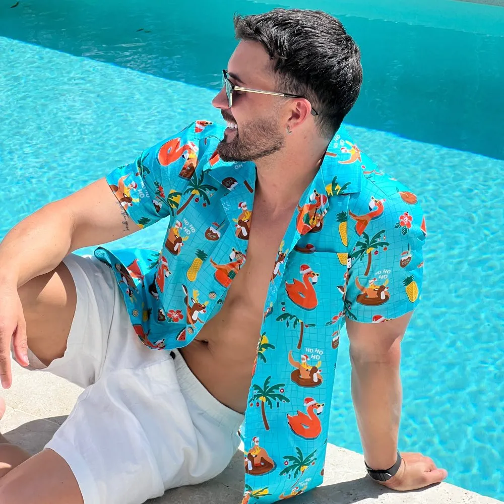 Christmas Pool Party - Mens Festive Shirt