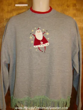 Corny Santa Funny Novelty Christmas Sweatshirt