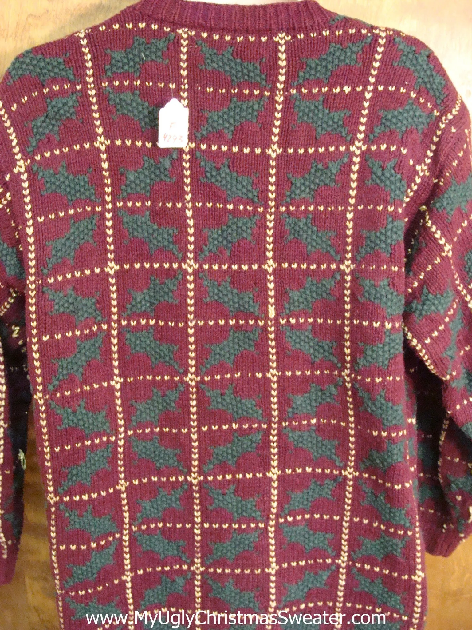 Eye Numbing 80s 2sided Ugliest Christmas Sweater with Tree