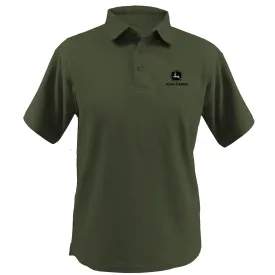 John Deere Men's Olive Polo Tee