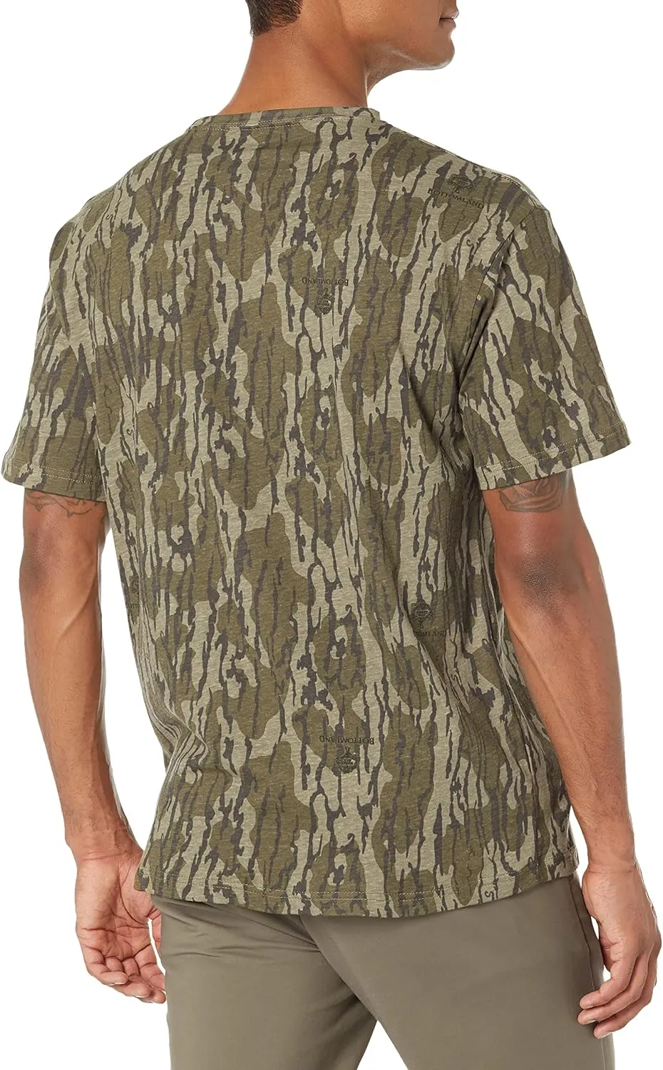 Mossy Oak Mens Camo Hunting Shirt Short Sleeve Cotton