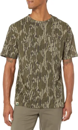 Mossy Oak Mens Camo Hunting Shirt Short Sleeve Cotton