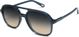 SOJOS Retro Polarized Aviator Sunglasses Womens Mens Classic 70s Vintage Trendy Square Aviators SJ2174