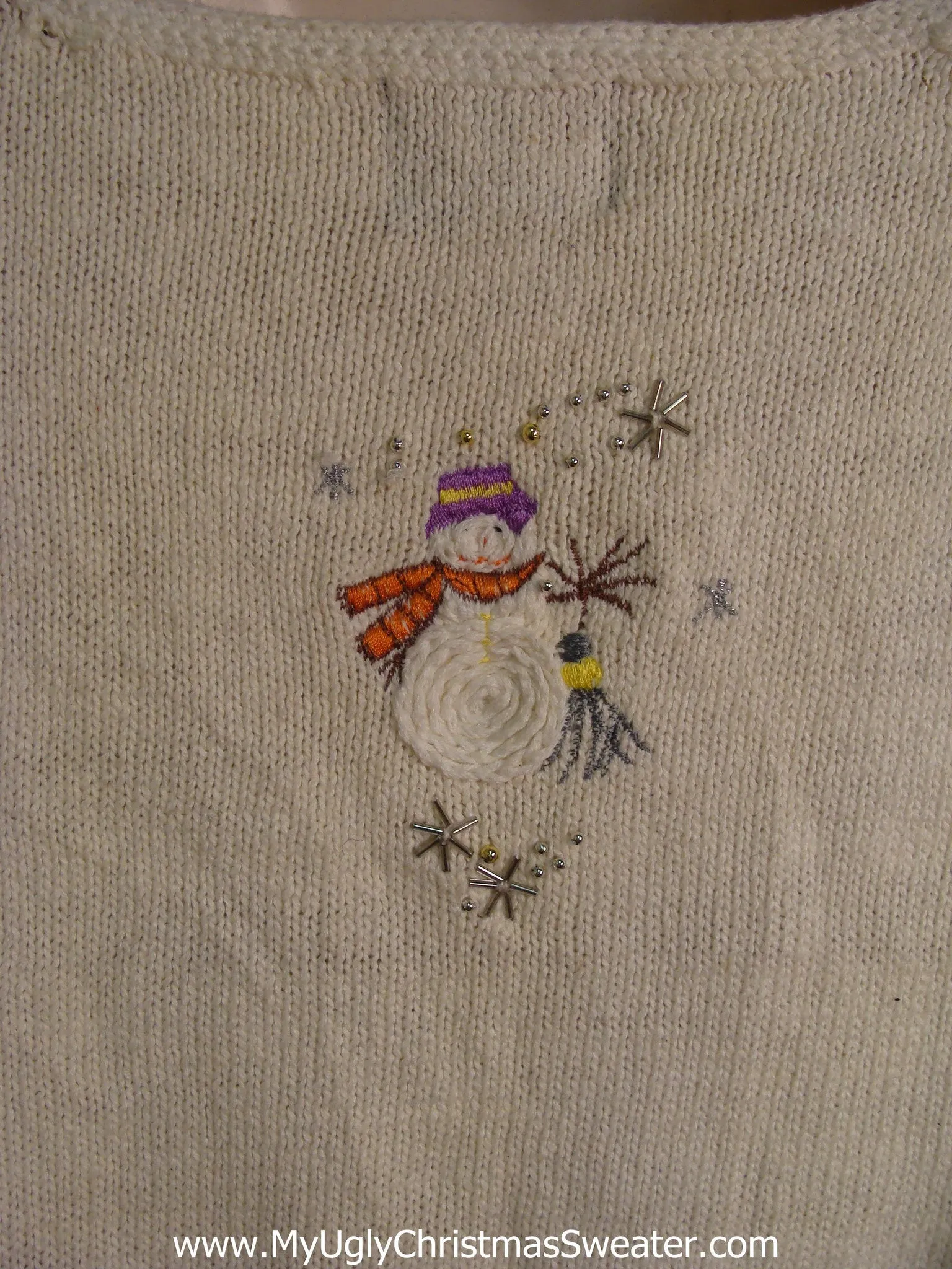 Super Cute Snowman Themed Christmas Sweater Vest