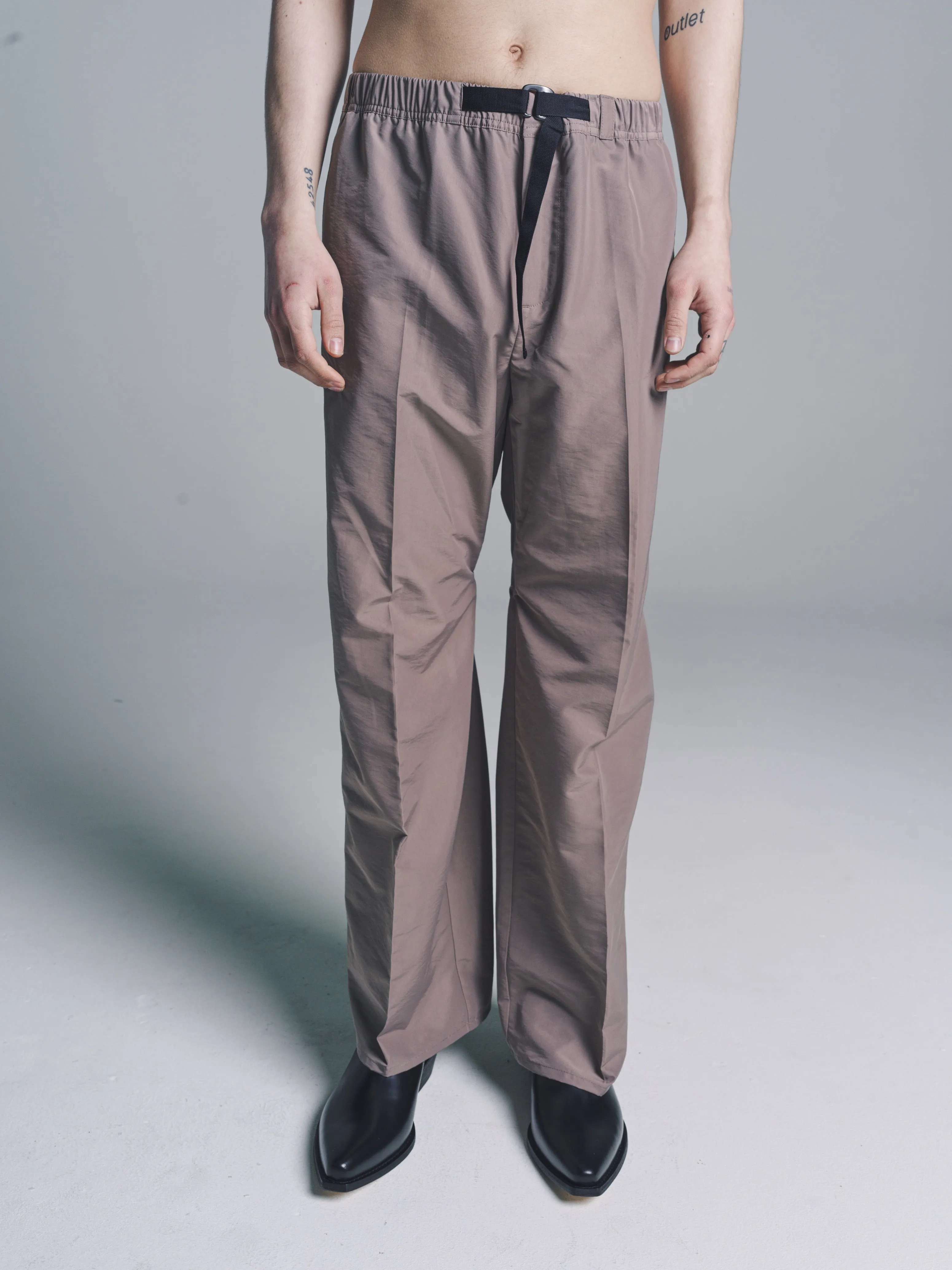 Taupe Grace Nylon Wander Trouser
