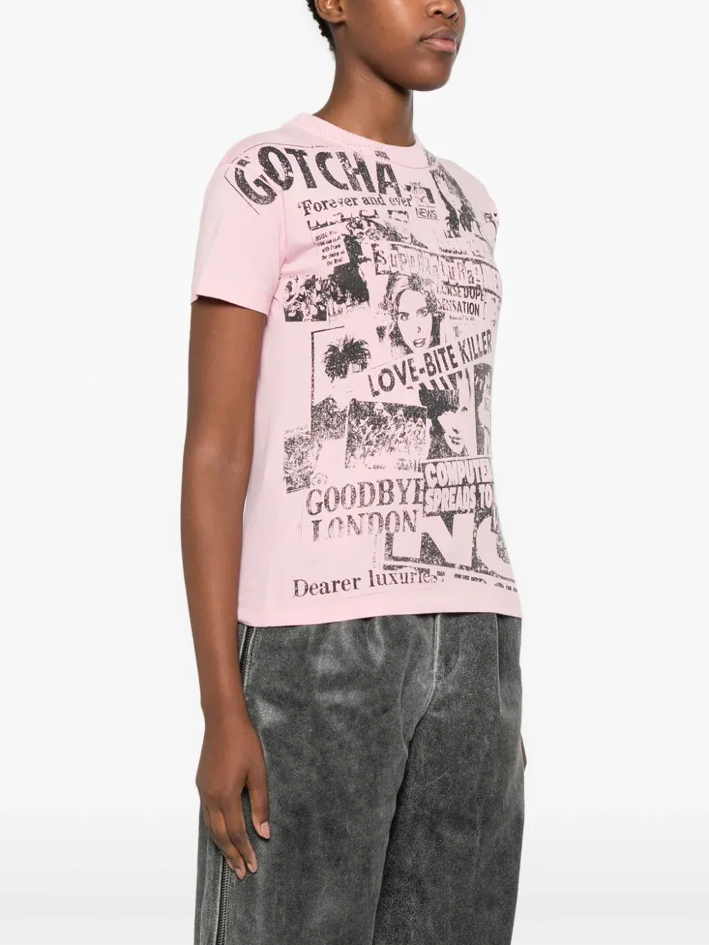 Womens Newsprint T-Shirt