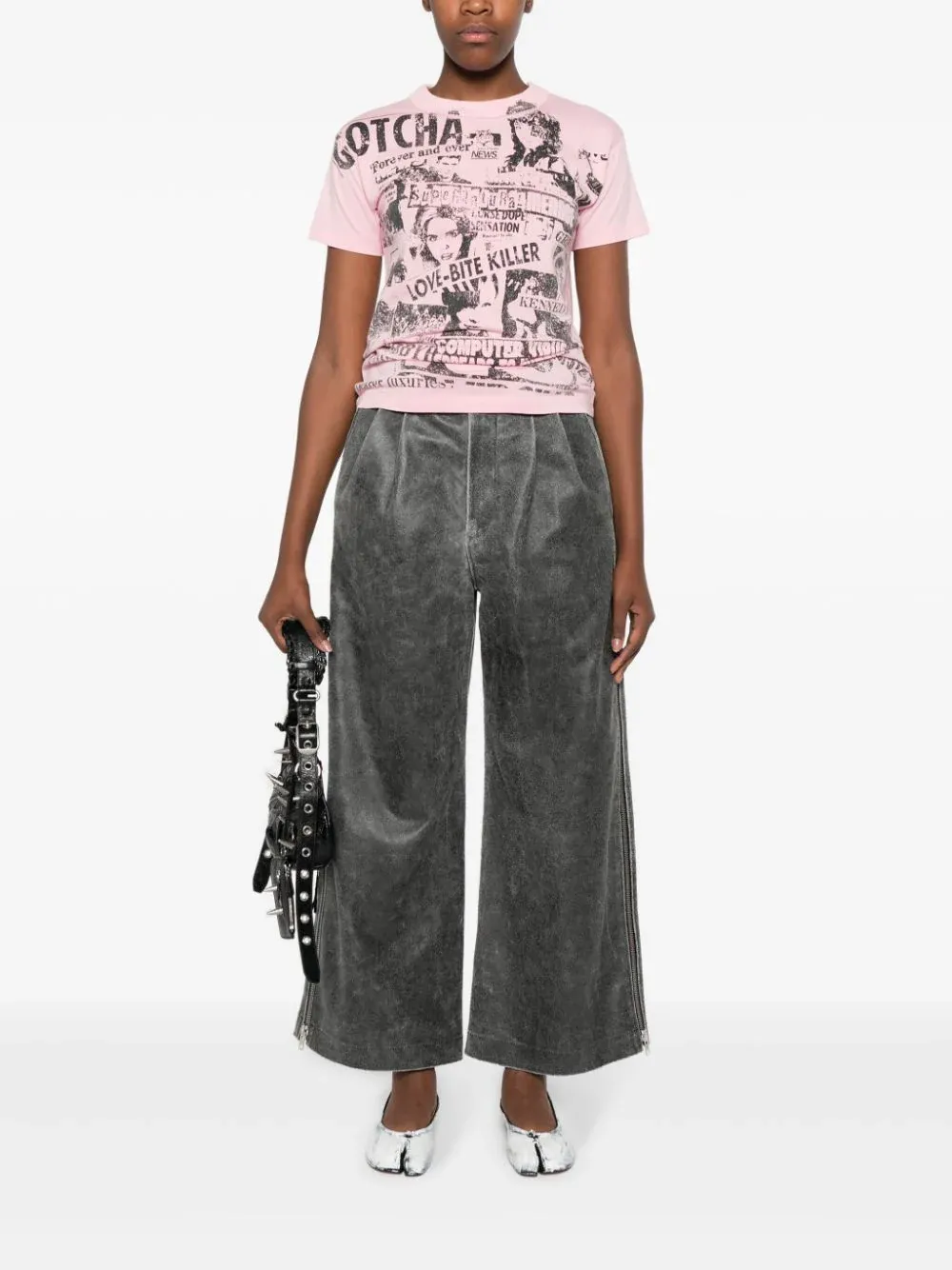 Womens Newsprint T-Shirt