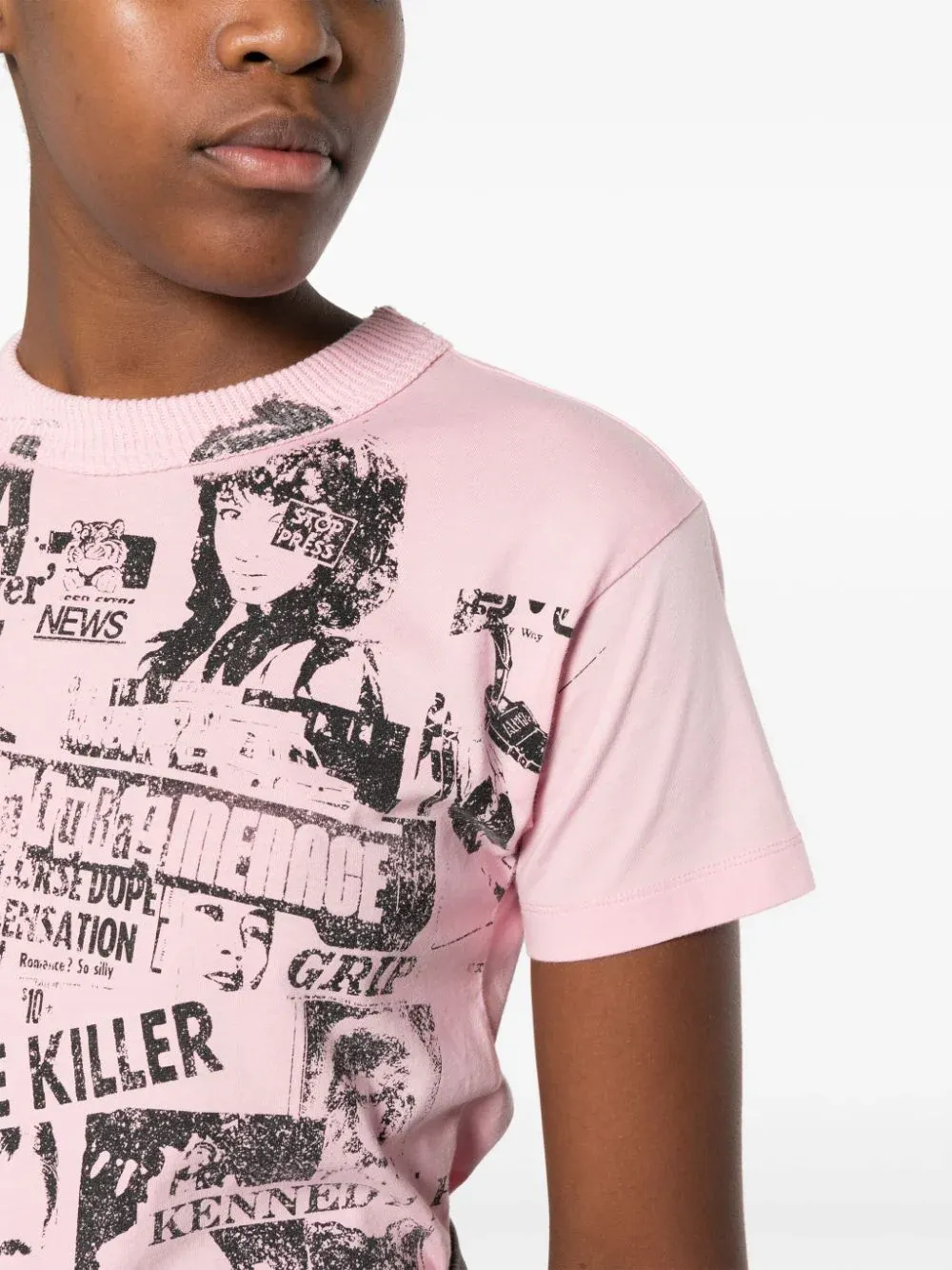 Womens Newsprint T-Shirt